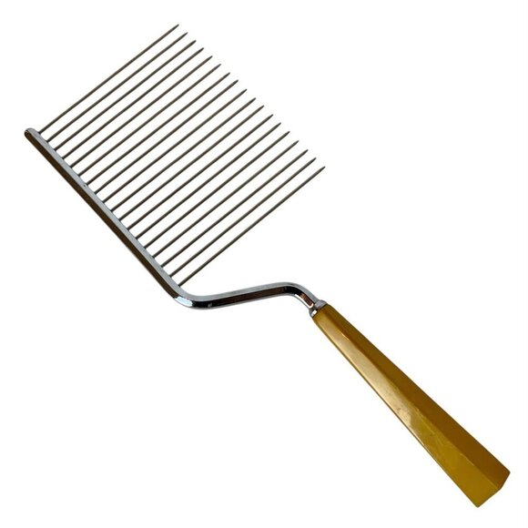 Schneider Other - Vintage Schneider Cake Breaker Server Yellow Bakelite Handle 1950s Utensil